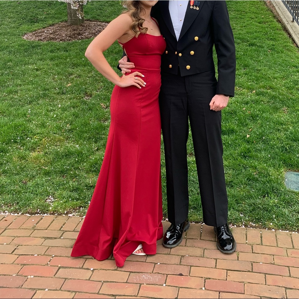 Red prom dress